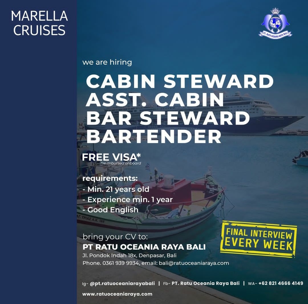 Open Recruitment Position Listed for Marella Cruises